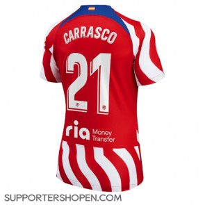 Atletico Madrid Yannick Carrasco #21 Hemma Matchtröja Dam 2022-23 Kortärmad